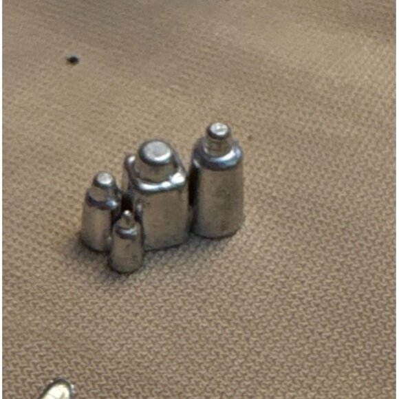 Marx Dollhouse Dining Set With Utensils Plates Cups Glasses and More 1950's - Picture 10 of 13